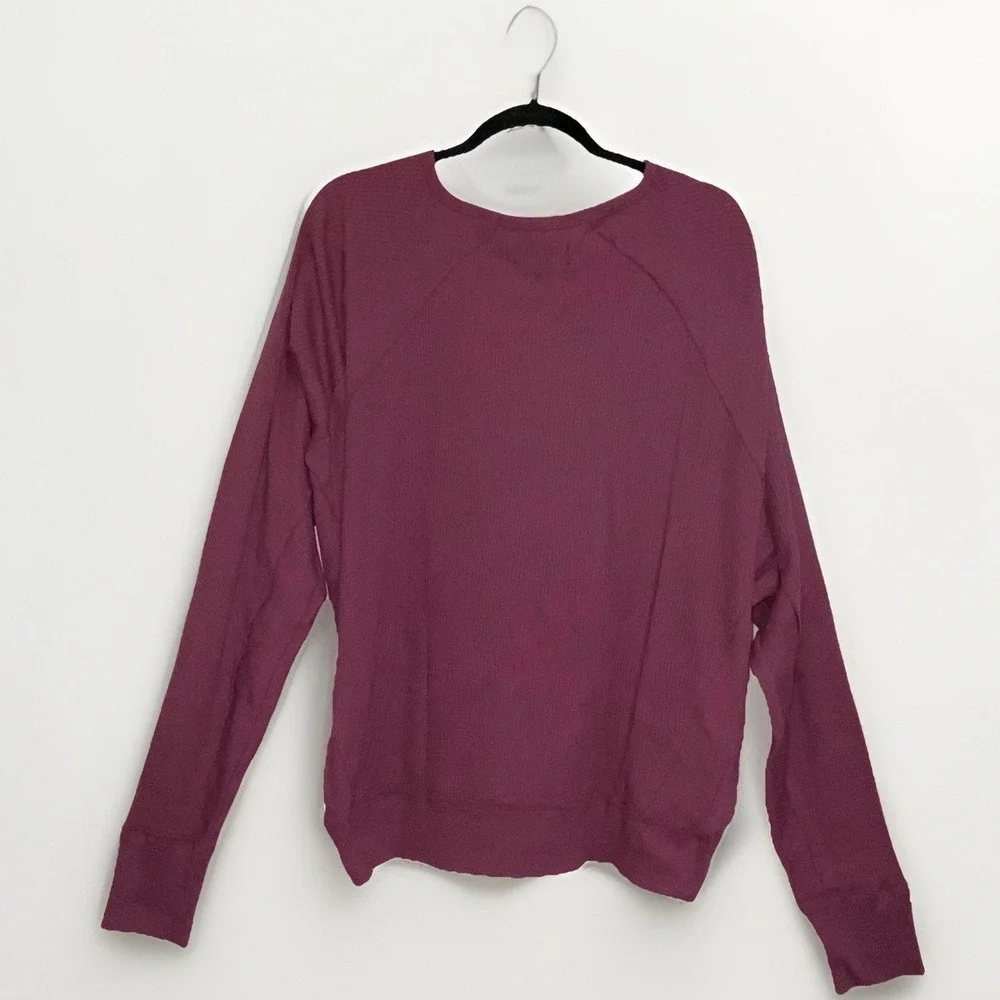 Free People Mauve Pink Rose Womens Pullover Oversized Long Sleeve Sweater Medium